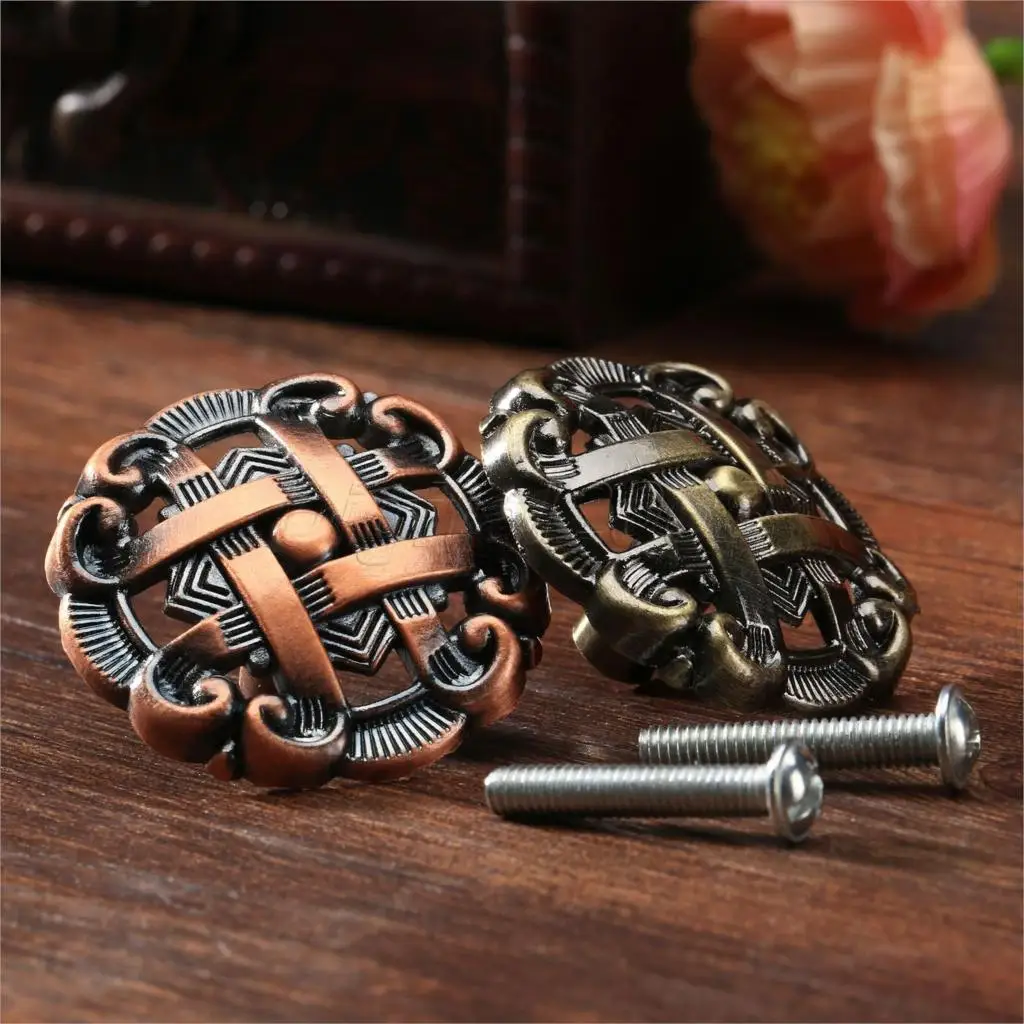 Commercial Kitchen Cabinet - bowarepro Hollow Retro Zinc Alloy Kitchen