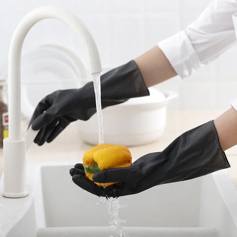 1 Pair Black Gloves Home Washi - Commercial Kitchen Gloves 评论和价格