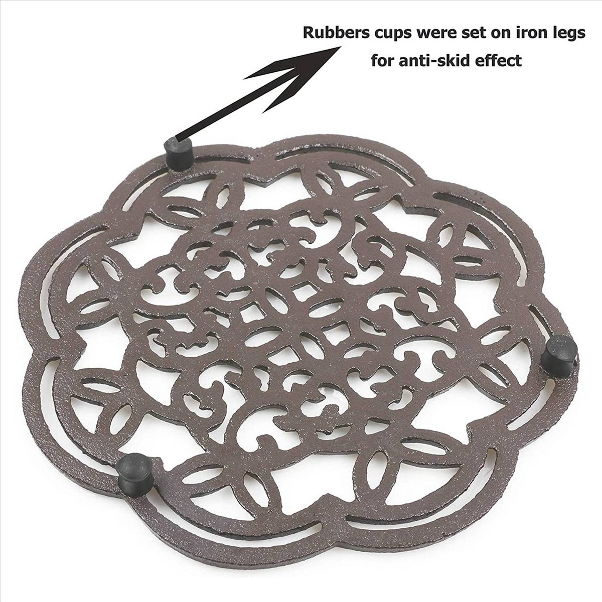 A93G 2X Round Cast Iron Trivet - Commercial Kitchen Manufacturers 评论和价格