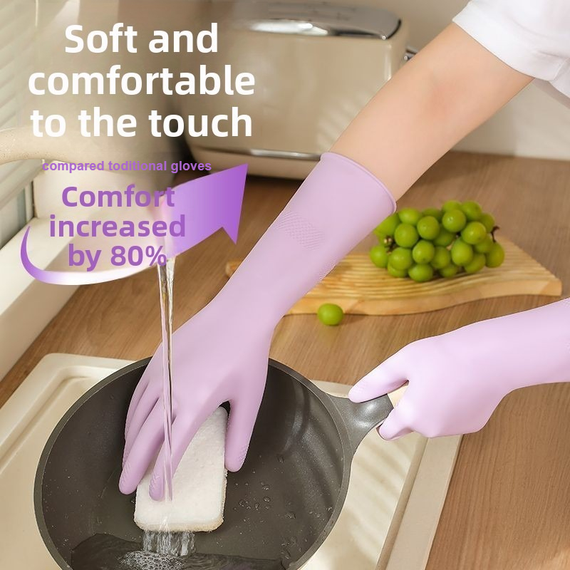 Latex Dish Washing Gloves,with - Commercial Kitchen Gloves 评论和价格