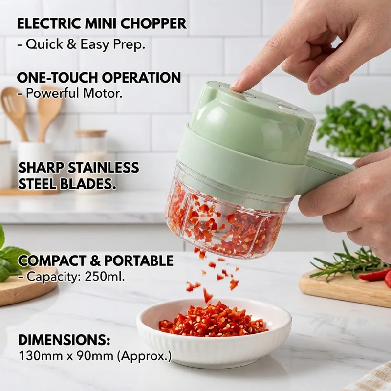 Handheld 4-in-1 Wireless Elect - Commercial Kitchen Grinder 评论和价格