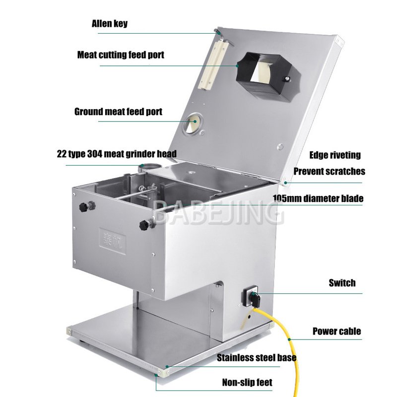 Fully Automatic Electric Meat  - Commercial Kitchen Grinder 评论和价格