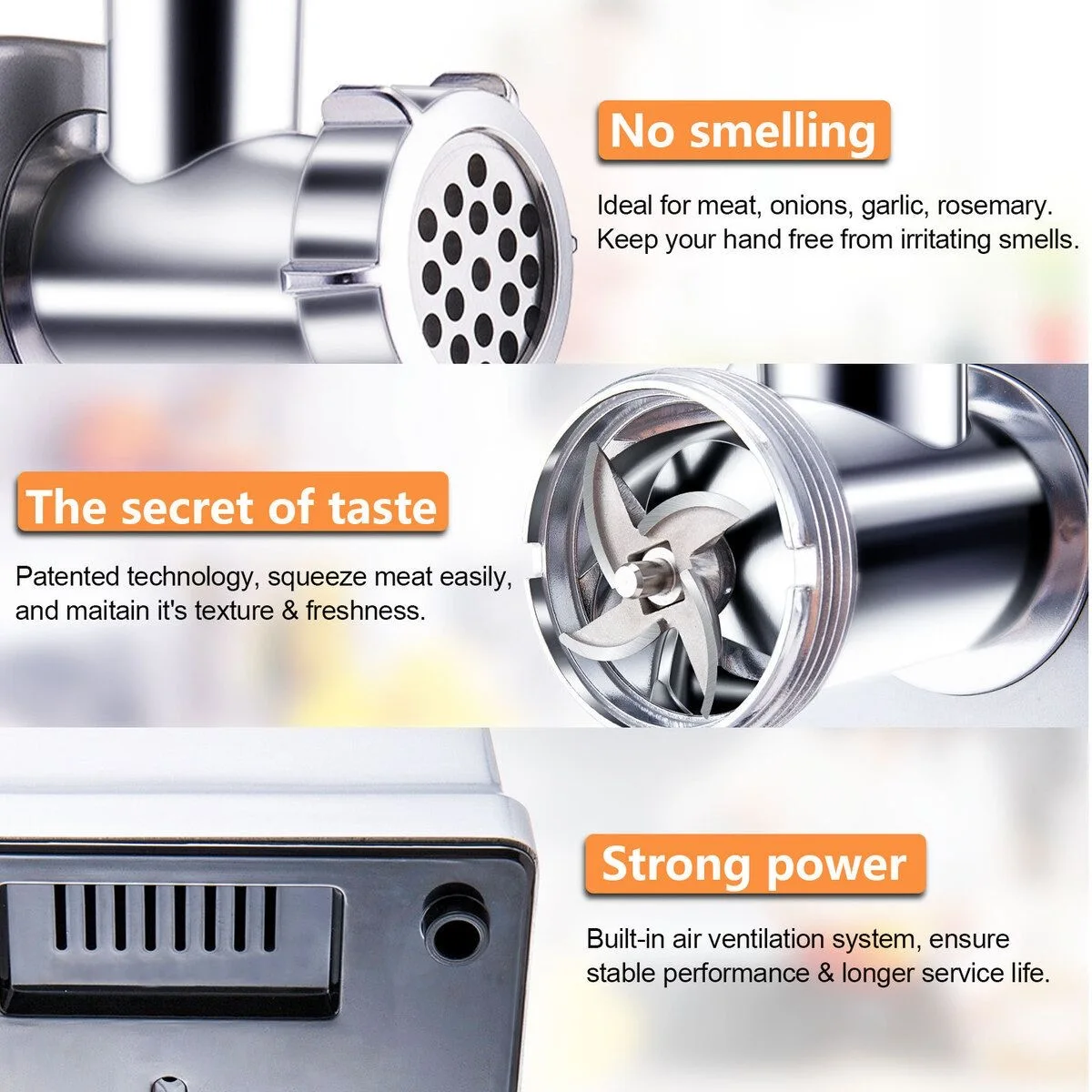 1000W Stainless Steel Electric - Meat Grinder Electric 评论和价格