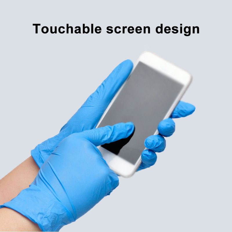 50/100PCS Blue Nitrile Gloves  - Commercial Kitchen Gloves 评论和价格