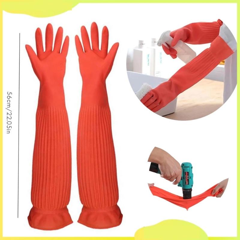 Extra‑Long Rubber Cleaning Glo - Commercial Kitchen Gloves 评论和价格