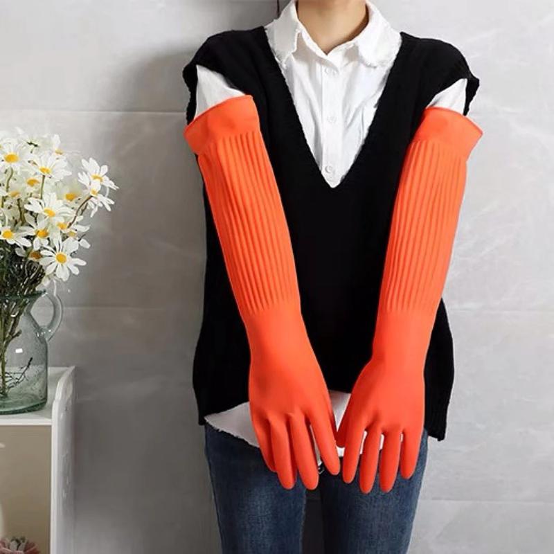 Extra‑Long Rubber Cleaning Glo - Commercial Kitchen Gloves 评论和价格