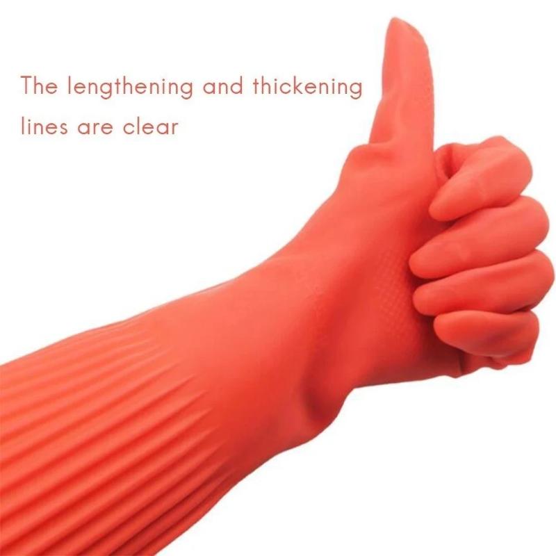 Extra‑Long Rubber Cleaning Glo - Commercial Kitchen Gloves 评论和价格