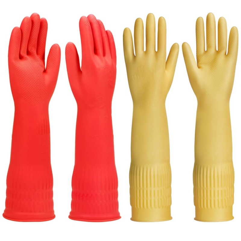 45CM Extra-Long Rubber Cleanin - Commercial Kitchen Gloves 评论和价格