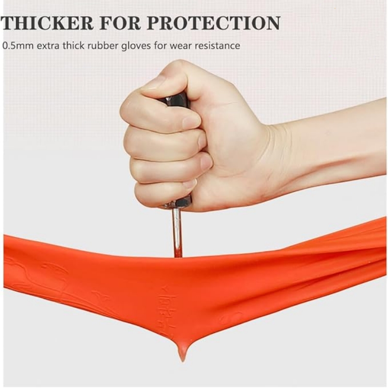 45CM Extra-Long Rubber Cleanin - Commercial Kitchen Gloves 评论和价格