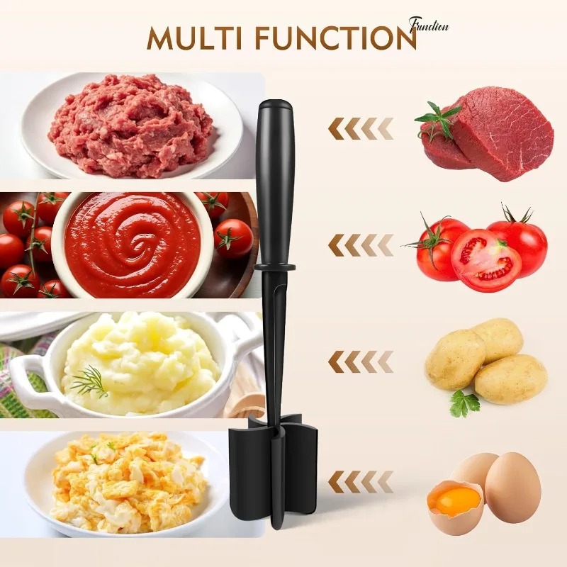 1pc Meat Chopper Handheld Meat - Commercial Kitchen Grinder 评论和价格