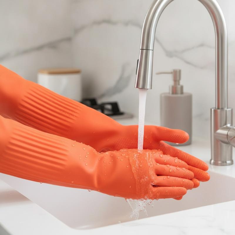 Extra Long Rubber Cleaning Glo - Commercial Kitchen Gloves 评论和价格