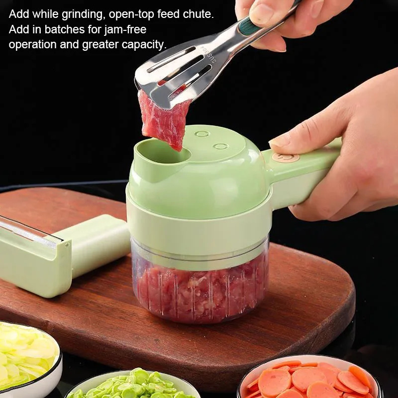 4 IN 1 Electric Vegetable Cutt - Commercial Kitchen Grinder 评论和价格